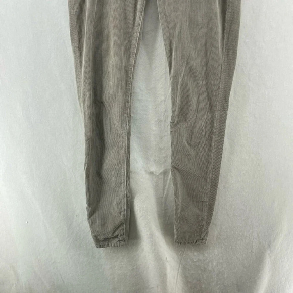 Hudson Pants Womens Sz 26 Taupe Gray Skinny Stretch Zip Mid Rise Pocket Corduroy - Picture 9 of 13